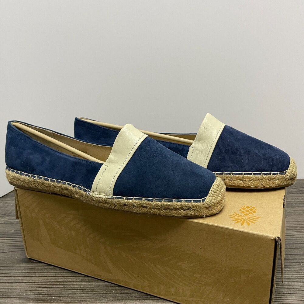 Tommy Bahama Womens 10 Vista Slip On Flats NIB Navy Blue - Picture 4 of 6